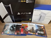 PLAYSTATION 5 PRO + NAPĘD + GRY