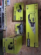 Zestaw narzędzi RYOBI, odkurzacz, szlifierka, ładowarka i bateria