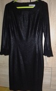 VISSAVI  Sukienka Bellini czarna błyszcząca r. 34 - 36, jak NOWA