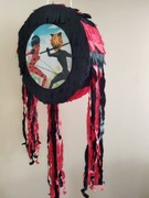 Zestawy piniata Biedronka i Czarny Kot+kij+imię