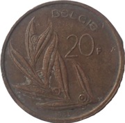 OLIWKA - 20 centimes z 1981 roku Belgia - OBEJRZYJ MOJĄ OFERTĘ