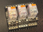 Przekaźniki RELPOL R4-2014-23-5230-WTL z podstawkami - 3 sztuki