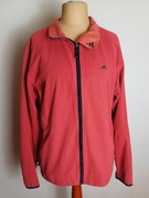 Czerwony vintage polar rozpinany Adidas 