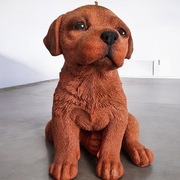 Świeca wykonana ręcznie według zdjęcia pieska 