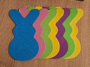 Ozdoba dekoracja do pokoju dziecięcego króliczki brokat ściana 7 szt. NOWE