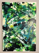 Abstrakcja "Malachirion" 70x100x4cm Paliga.Art