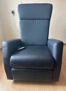 Fotel z masażem HADRUP czarny