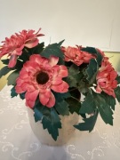 Donica Doniczka ze Sztucznymi Kwiatami Kompozycja Domowa Ozdobna