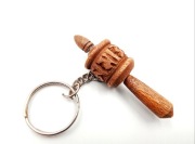 Młynek modlitewny mani mantra om aum khor lo prayer wheel drewniany