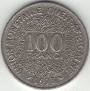 Afryka Zachodnia (BCEAO) 100 franków 1973 - 26 mm - nr 2