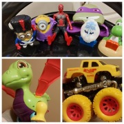 Zestaw zabawek sorter interaktywny Clementoni robot klocki  samochód