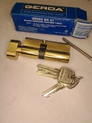 Wkładka patentowa z gałką GERDA wke1 30g/40 mosiądz 