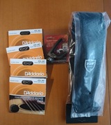 Pasek do gitary, kapodaster i struny 