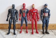 4 DUŻE +/- 30 cm ruchome figurki Avengers Marvel  CZARNA PANTERA...