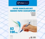 PAPIER BIUROWY KANCELARYJNY A3 W KARTKĘ 100 sztuk INTERDRUK