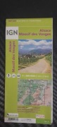 Mapa Alzacja Masyw Wogezy (IGN) 1:200 000 FR/ENG