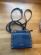 See by Chloe granatowa torebka listonoszka złote okucia 