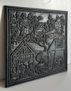 Płaskorzeźba z żeliwa