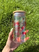 Szklanka brokatowa 550 ml owoce