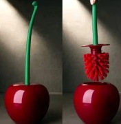 Szczotka do Toalety Wiśnia | Zestaw z Uchwytem | Dekoracja Łazienki