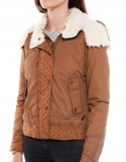 Kurtka zimowa z kapturem Bershka 38 M kożuszek 