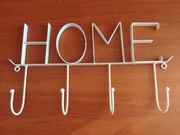 Wieszak biały metalowy HOME