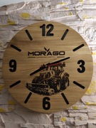 Zegar z Litego drewna dębowego 