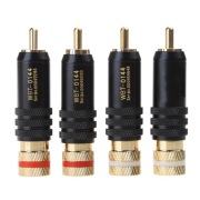4 szt. wtyki RCA WBT-0144 pozłacana wtyczka   