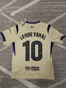 Koszulka wyjazdowa FC Barcelona Liga Mistrzów nr 10 Lamine Yamal rozmiar M