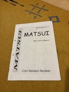 Instrukcja serwisowa telewizora MATSUI 1424