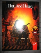 Fender Hot. And Heavy. - guitar brochure catalog - broszura katalog gitar