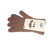  rękawiczki pięciopalczaste brąz damskie