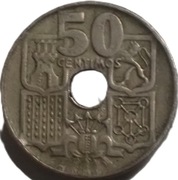Hiszpania 50 centimos z 1949 (-54) roku - OBEJRZYJ MOJĄ OFERTĘ