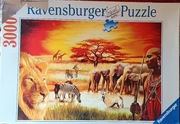 Puzzle 3000 el. Stolzer Masai (Słonie). Ravensburger