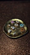 Rękodzieło naszyjnik wisiorek stal chirurgiczna donut pączek miniatury DIY