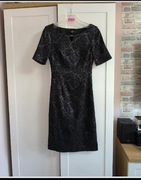Elegancka czarna sukienka - rozmiar S (36)