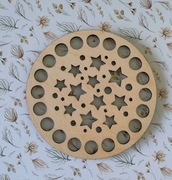 Baza dno koszyka spód koło 10cm makrama wzór 21kosz10