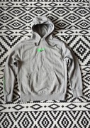 Nike Hoodie Grey Neon Logo Y2K Vintage unisex