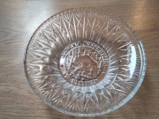 Patera kryształowa "Jaskinia Niedźwiedzia w Kletnie" śr.24,5cm