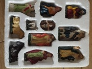 Figurki do szopki Bożonarodzeniowej gipsowe.