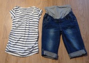 Spodenki ciążowe i bluzka r. 36 S