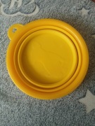 Miska silikonowa podrozna skladana dla psa kota