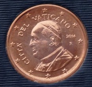 WATYKAN  2014 1 CENT UNC !!!!!!!!!!