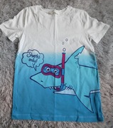 T-shirt z rekinem H&M r. 122/128