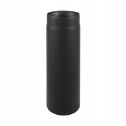 Rura spalinowa prosta czarna fi 120 mm | 1000 mm