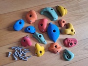 Chwyty wspinaczkowe dla dzieci i dorosłych 15 sztuk