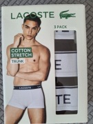 bokserki męskie Lacoste r. L czarne 3 pack nowe