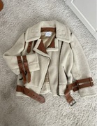 Kożuch naturalny Forte Couture 40IT s/m ramoneska kurtka Vitkac Italy