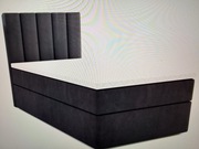 Łóżko pojedyncze tapicerowane MrGroup 100x200 cm z pojemnikiem 