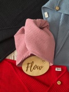 Turban do włosów wafelkowy pudrowy róż mięciutki